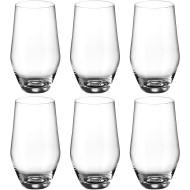 Jogo 6 Copos 400ml 14,5cm Grus Em Cristal Ecológico Bohemia
